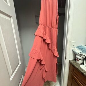 Grace Karin Coral Sleeveless Dress